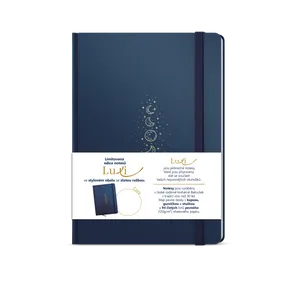 Luxi Notizbuch blanko - A5 - laminiert - marineblau